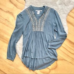 American Rag  Embroidered Tunic Top
